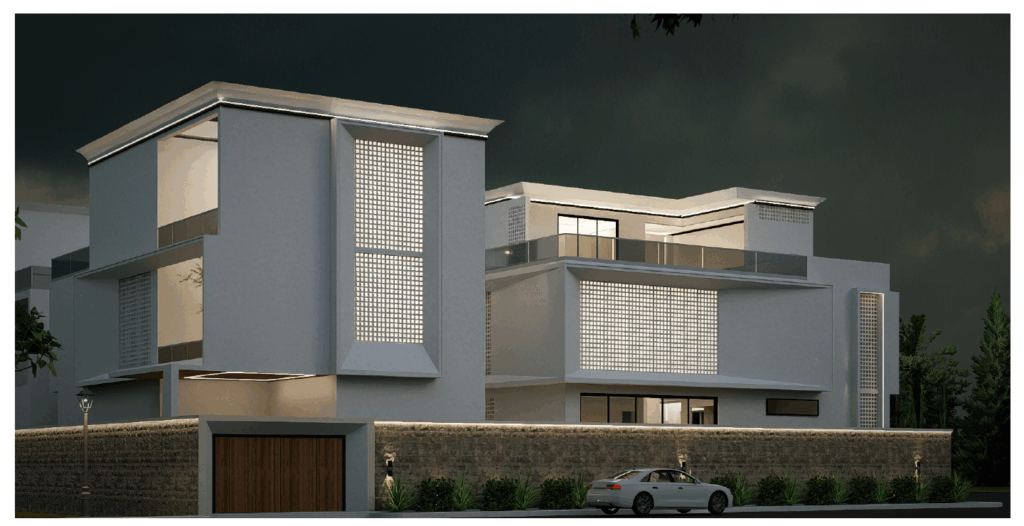 Villa housing North view